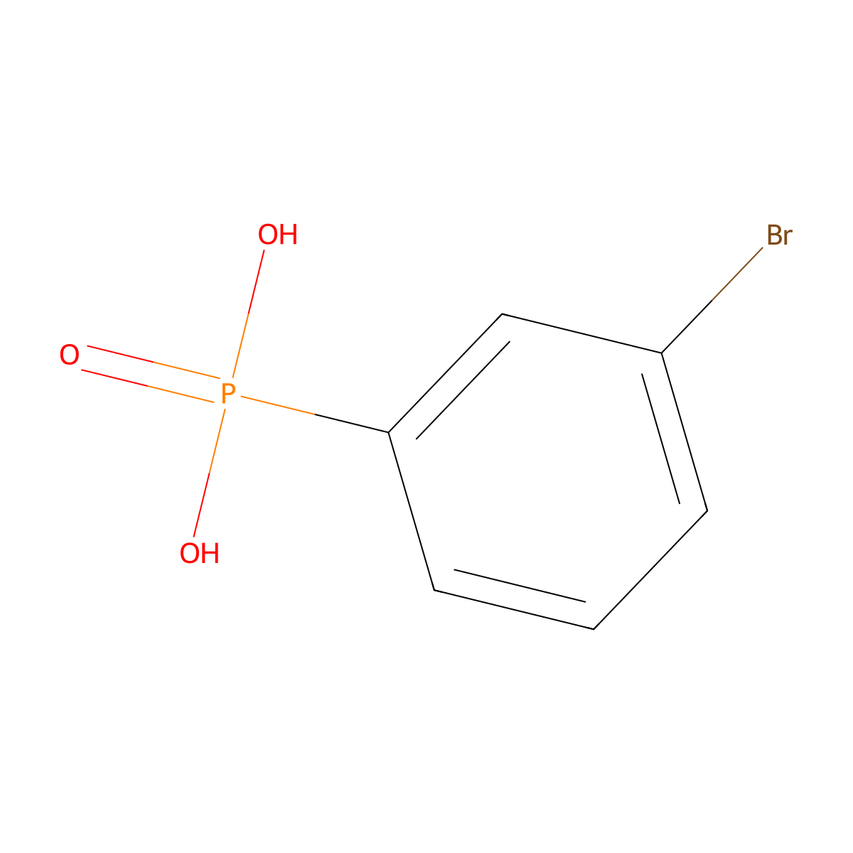 Phosphonic acid, (m-bromophenyl)- molecular structure, CAS 6959-02-0