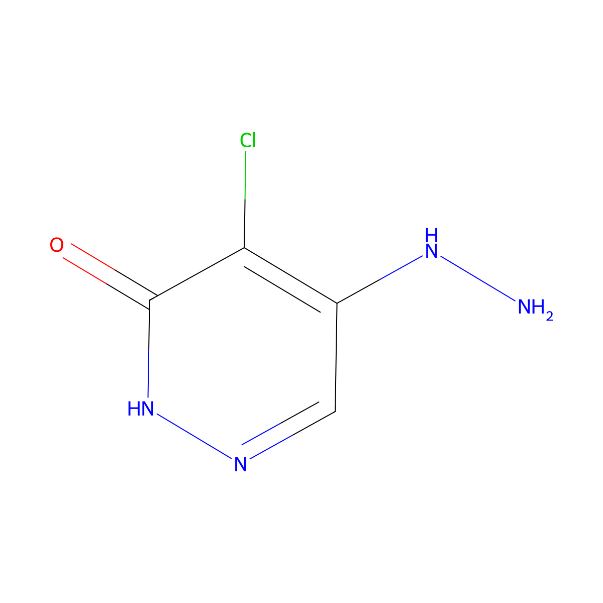 4-Chloro-5-hydrazinylpyridazin-3-ol molecular structure, CAS 6959-56-4