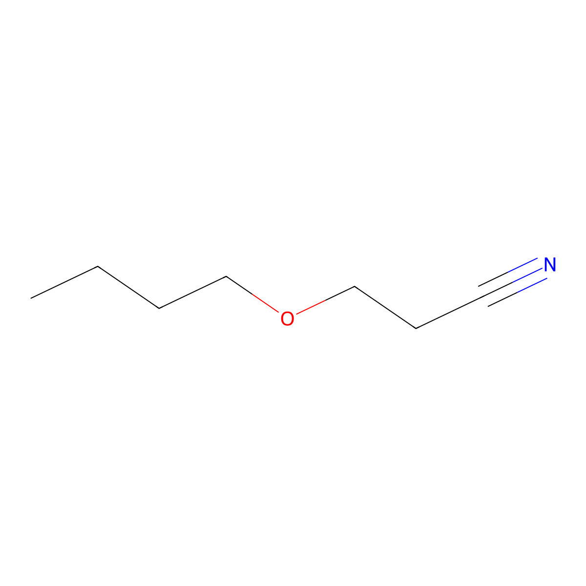 Propanenitrile, 3-butoxy- molecular structure, CAS 6959-71-3