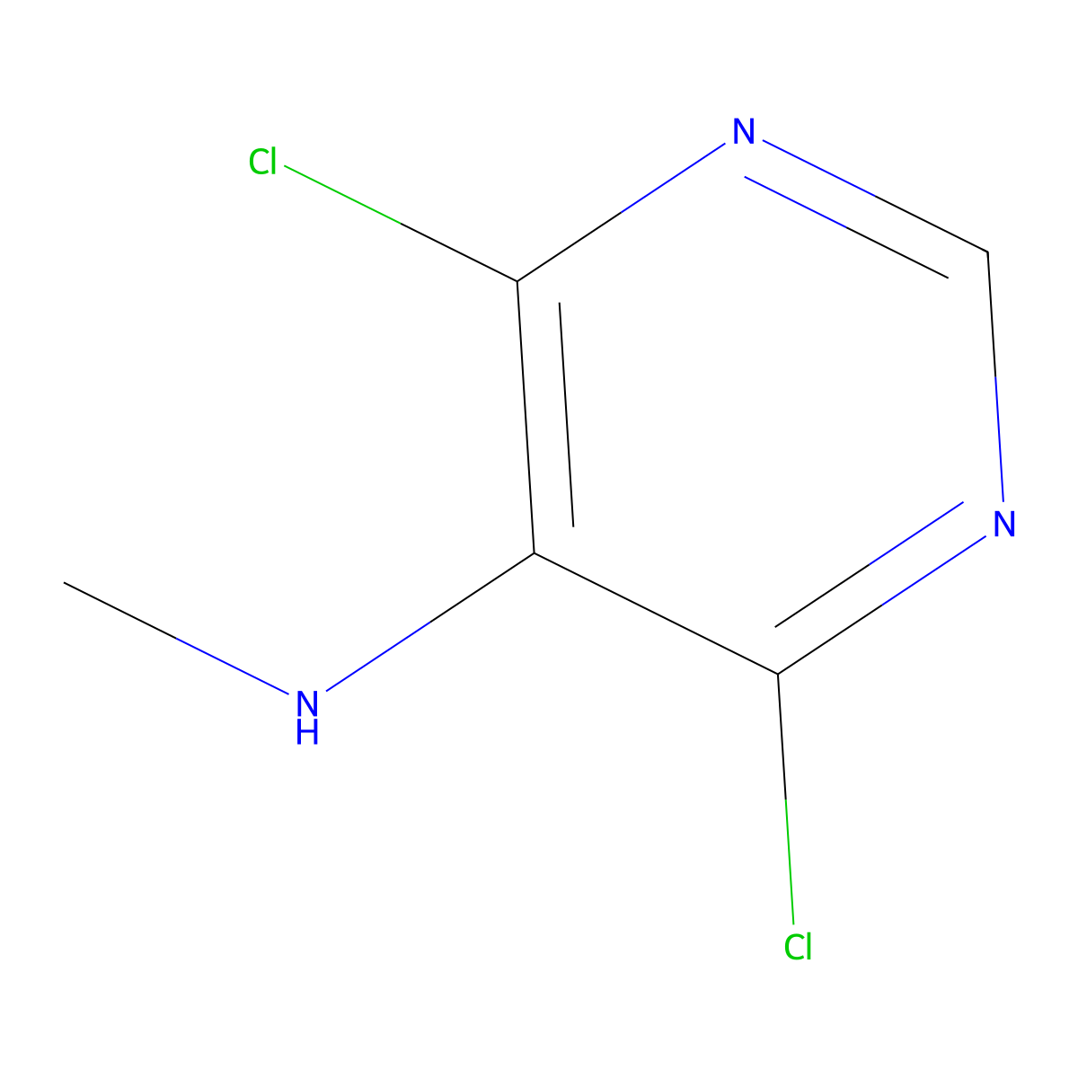 4,6-Dichloro-N-methylpyrimidin-5-amine molecular structure, CAS 6959-84-8