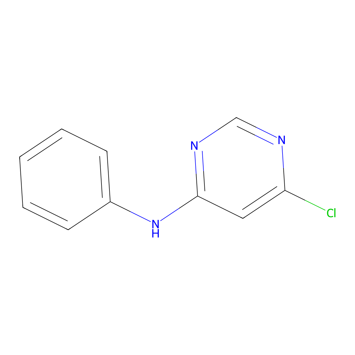 6-chloro-N-phenylpyrimidin-4-amine molecular structure, CAS 69591-19-1