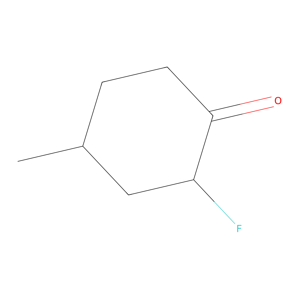 2-Fluoro-4-methylcyclohexan-1-one molecular structure, CAS 696-03-7