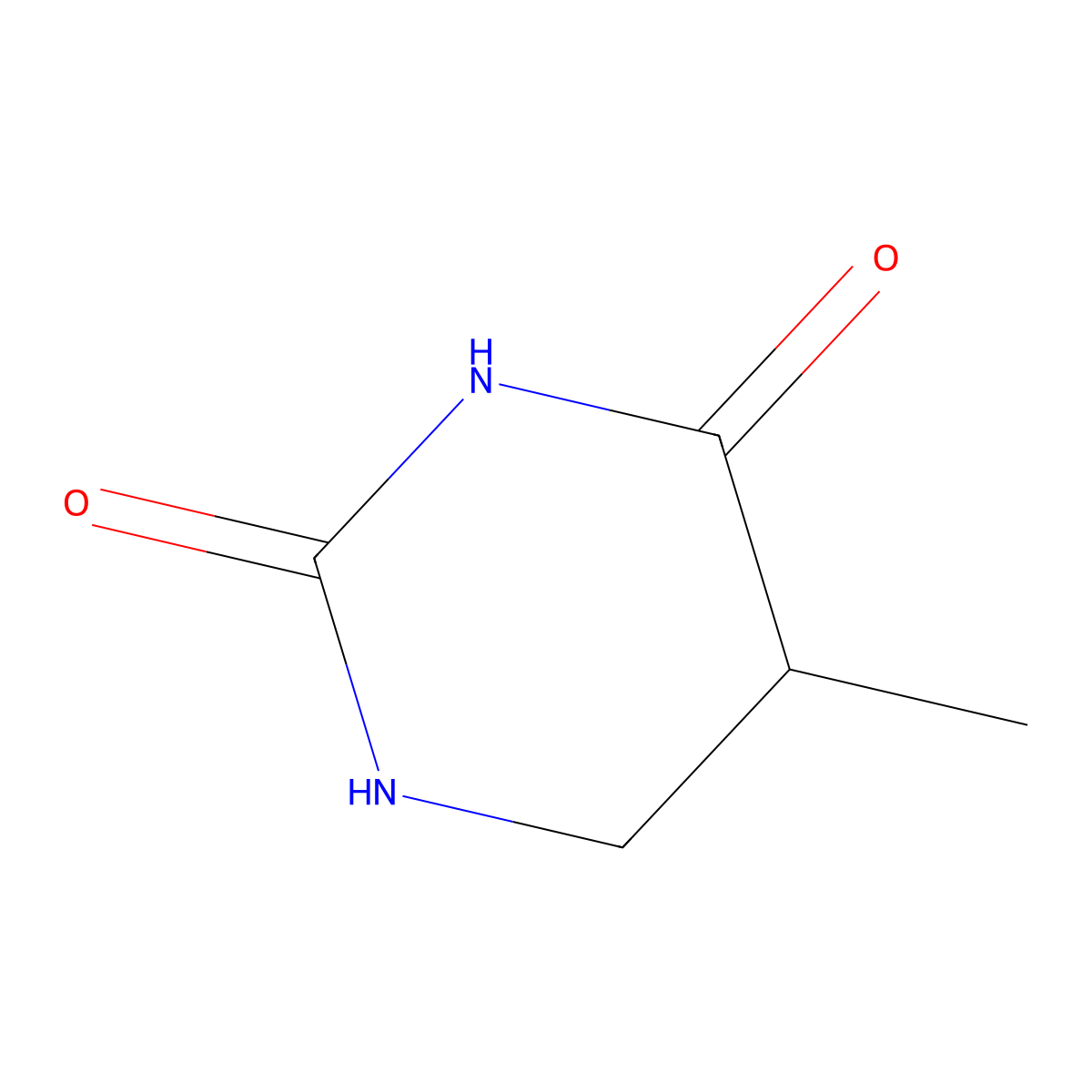 Dihydrothymine molecular structure, CAS 696-04-8