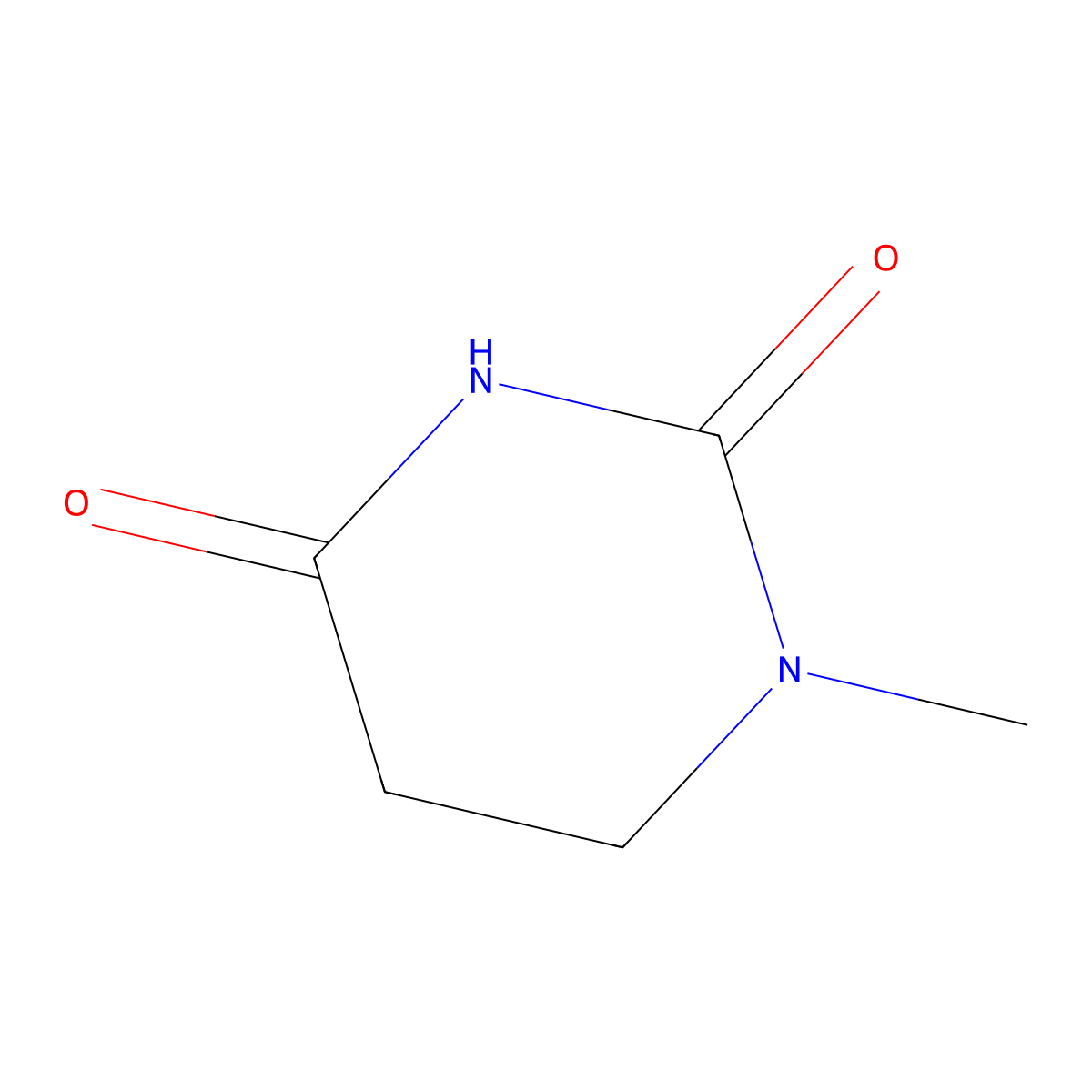 Hydrouracil, 1-methyl- molecular structure, CAS 696-11-7
