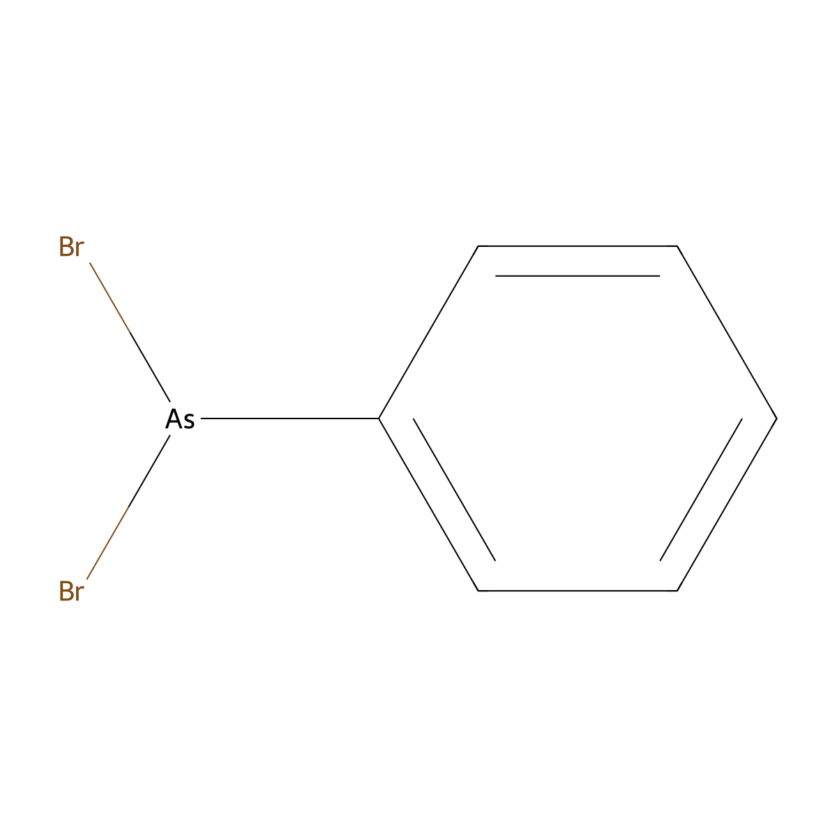 As-Phenylarsonous dibromide molecular structure, CAS 696-24-2