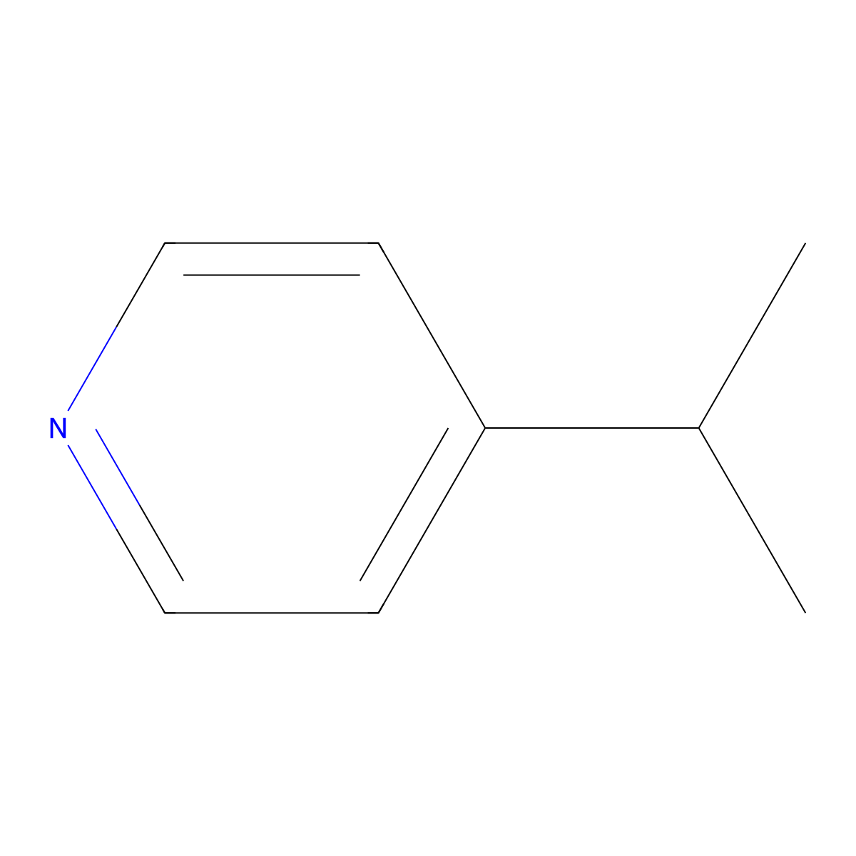 4-Isopropylpyridine molecular structure, CAS 696-30-0