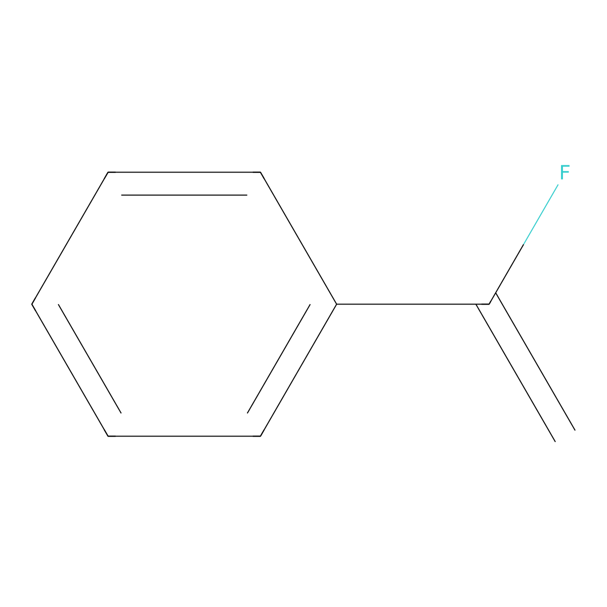 (1-Fluoroethenyl)benzene molecular structure, CAS 696-31-1