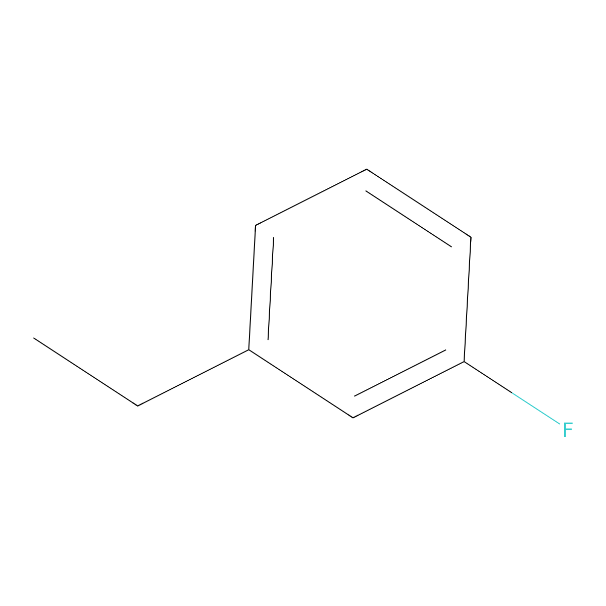 1-Ethyl-3-fluorobenzene molecular structure, CAS 696-39-9