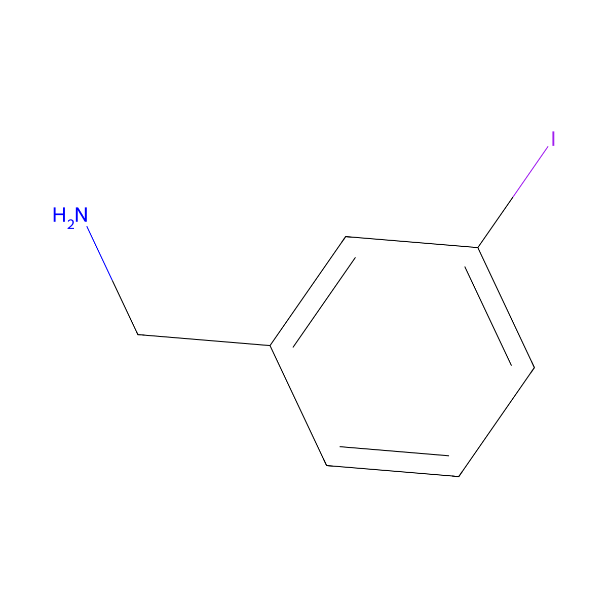 3-Iodobenzylamine molecular structure, CAS 696-40-2