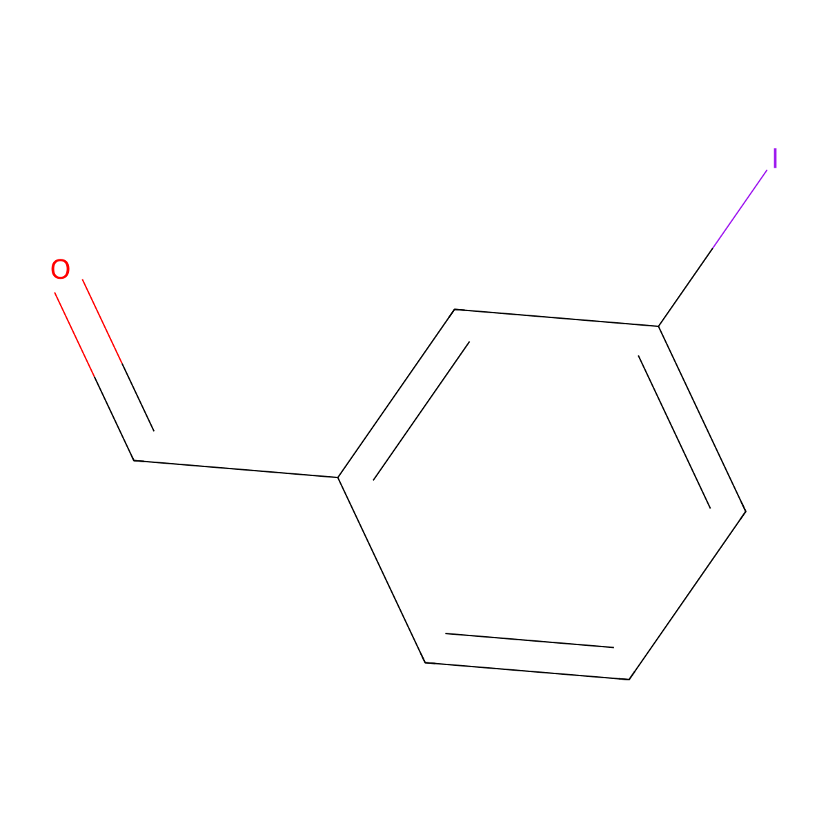 3-Iodobenzaldehyde molecular structure, CAS 696-41-3