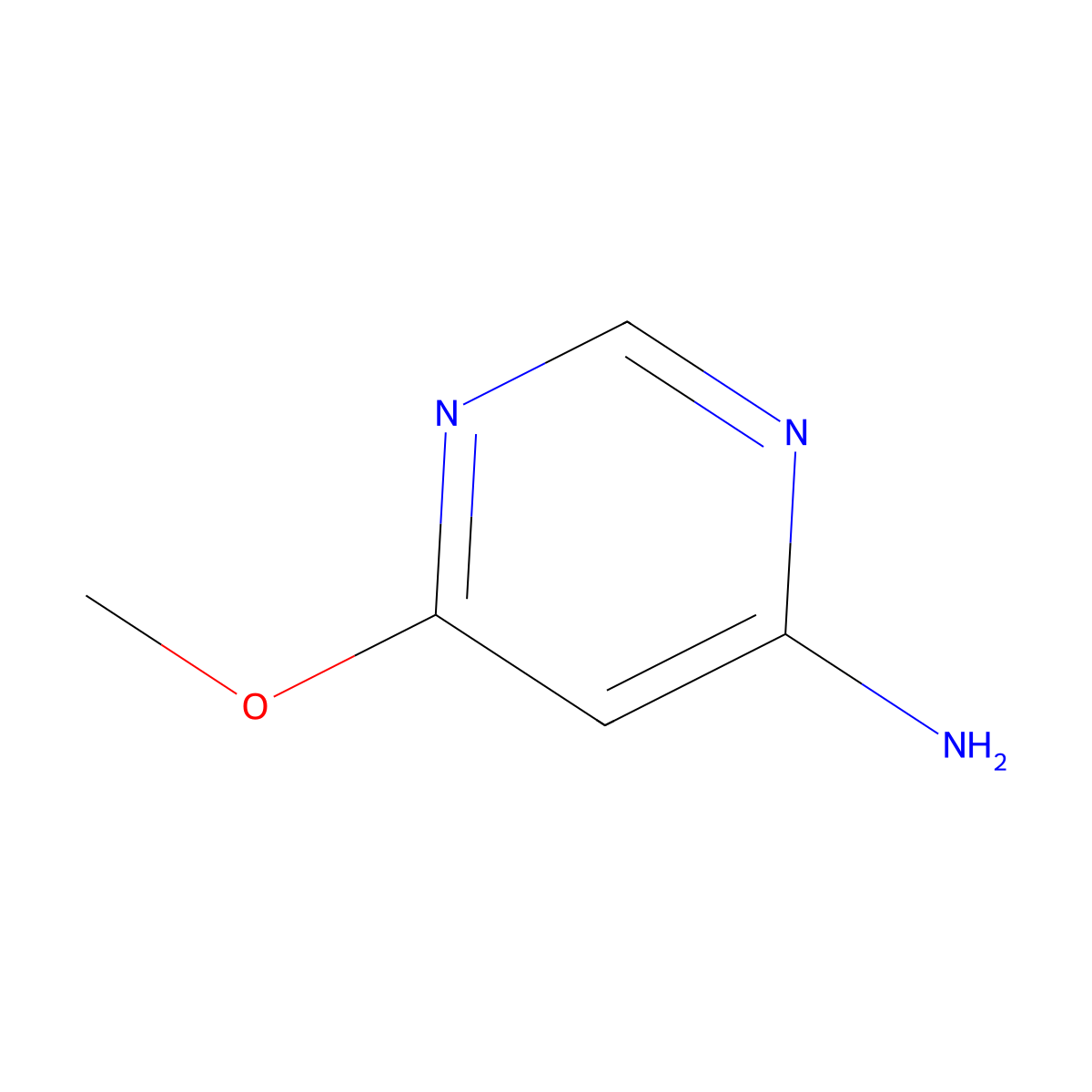 4-Amino-6-methoxypyrimidine molecular structure, CAS 696-45-7