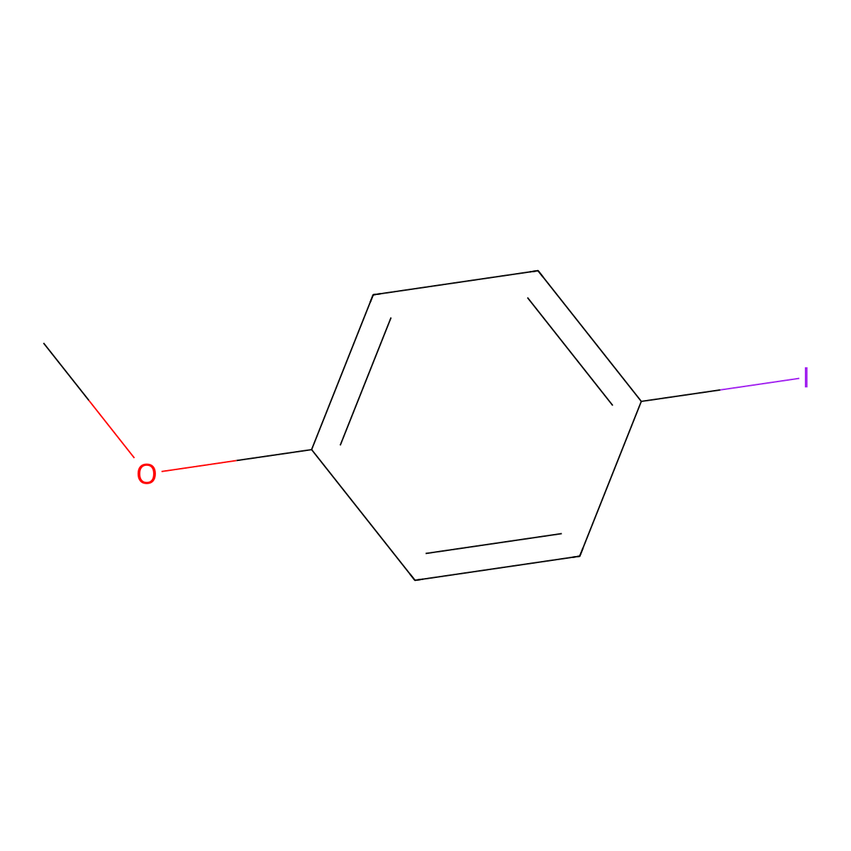 4-Iodoanisole molecular structure, CAS 696-62-8