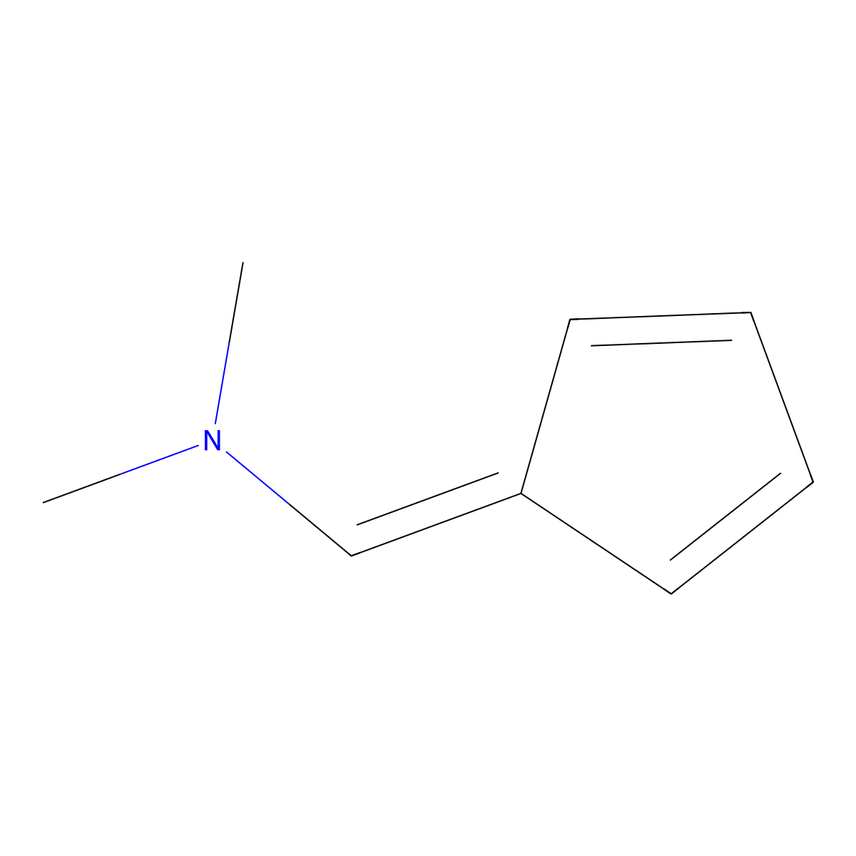6-(Dimethylamino)fulvene molecular structure, CAS 696-68-4