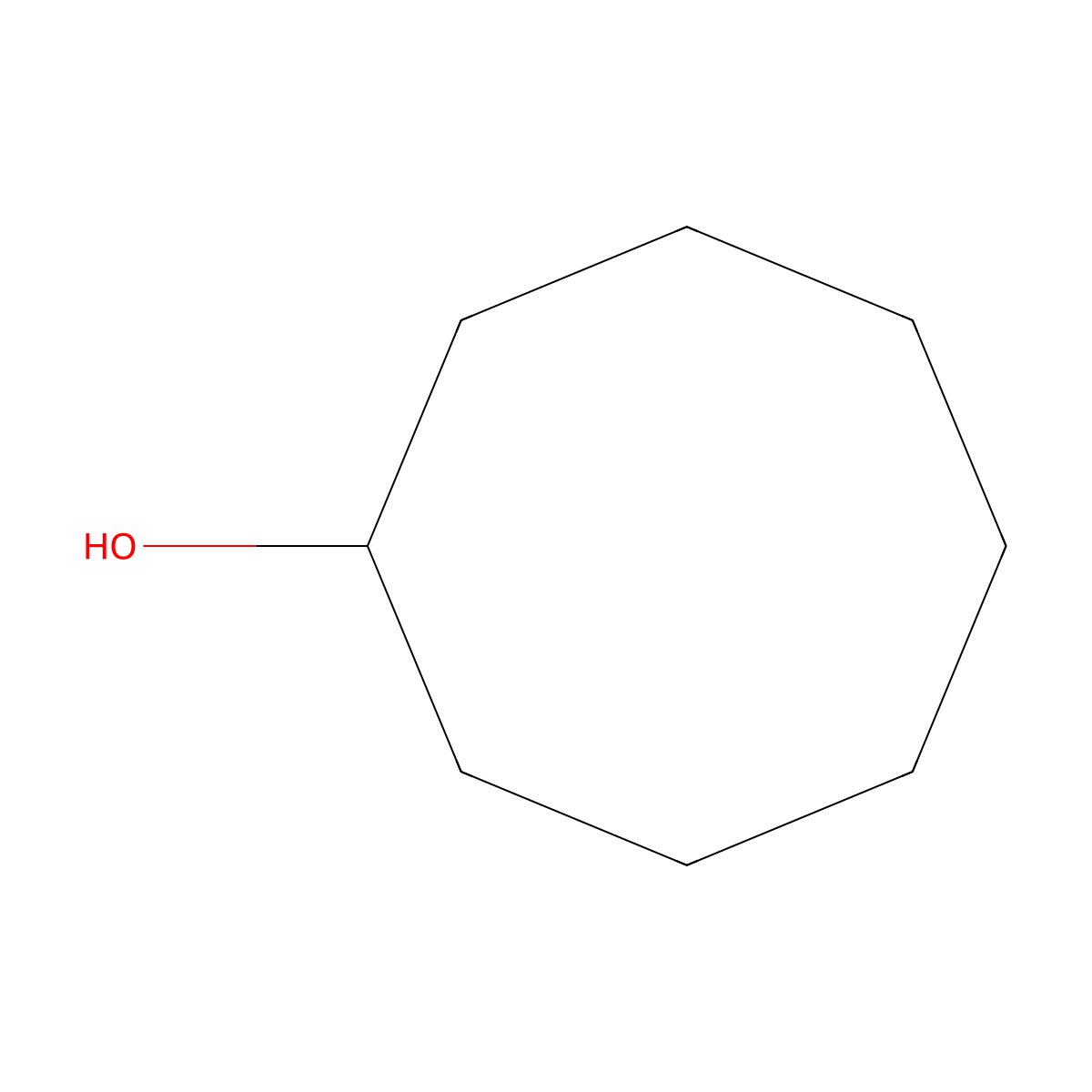 Cyclooctanol molecular structure, CAS 696-71-9