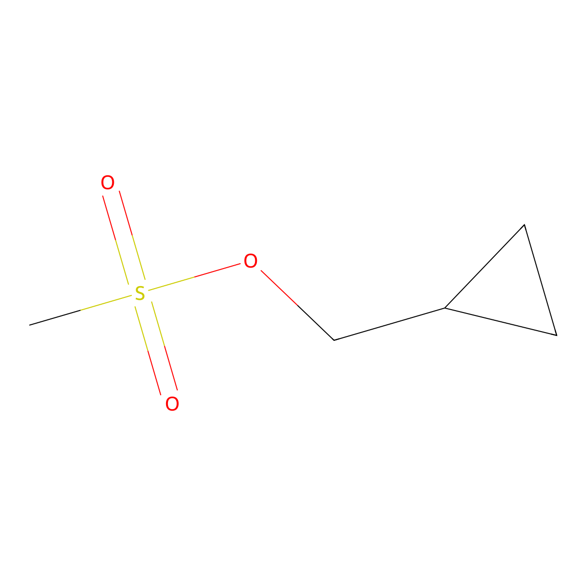 Cyclopropylmethyl methanesulfonate molecular structure, CAS 696-77-5