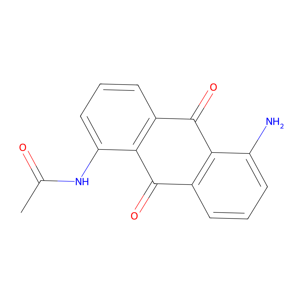 1-Amino-5-acetylamino-anthraquinone molecular structure, CAS 6960-55-0
