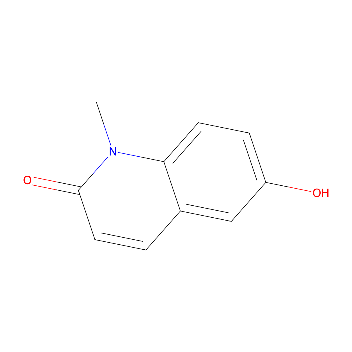 6-Hydroxy-1-methylquinolin-2(1H)-one molecular structure, CAS 69601-45-2