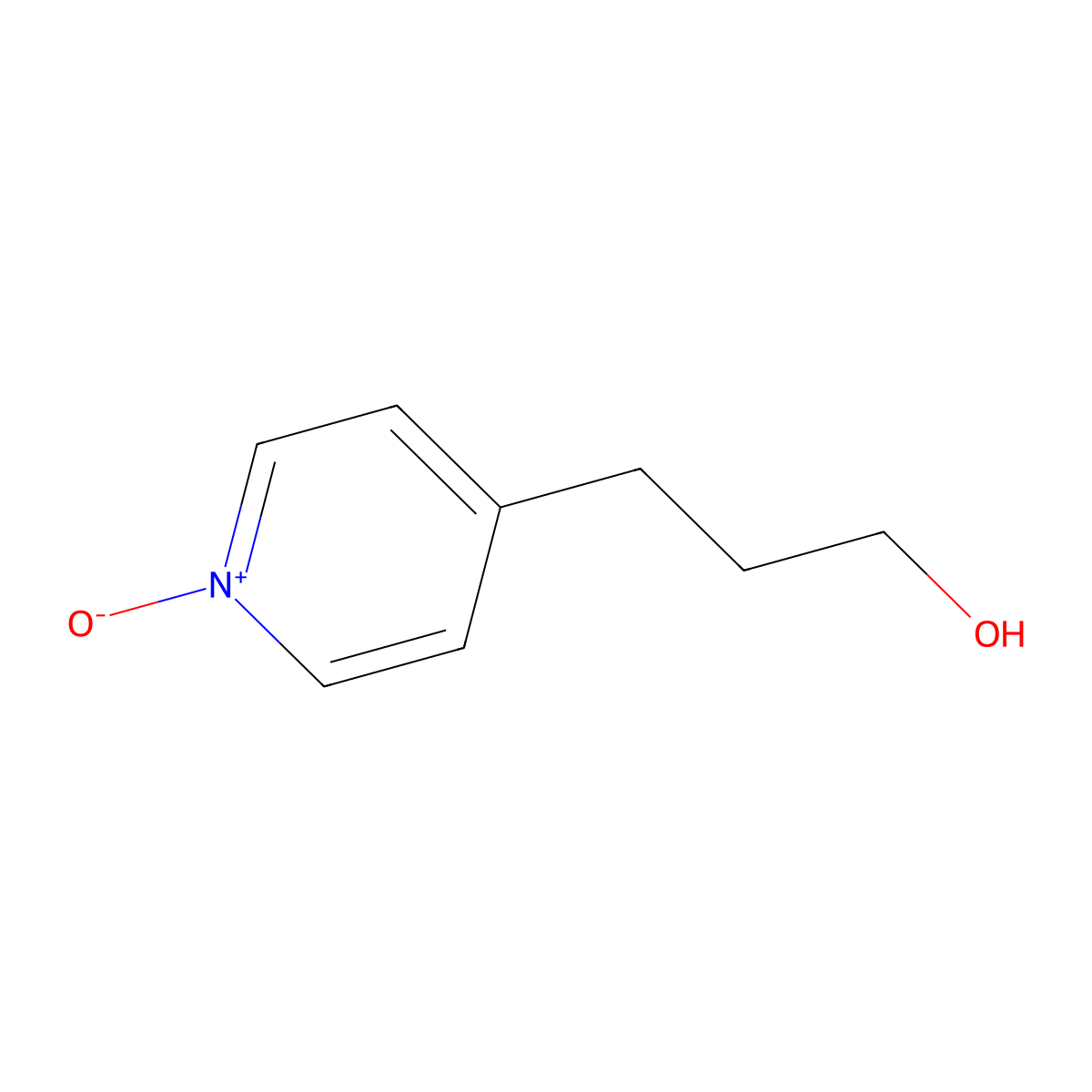 4-Pyridinepropanol, 1-oxide molecular structure, CAS 69603-65-2