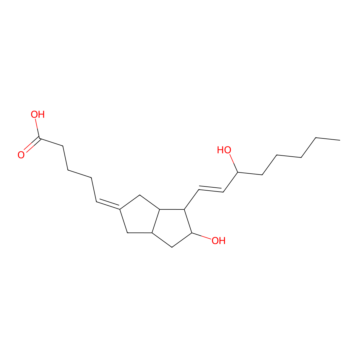 Carbaprostacyclin;Carba-PGI2 molecular structure, CAS 69609-77-4
