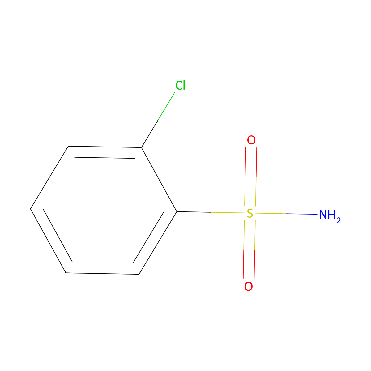 2-Chlorobenzenesulfonamide molecular structure, CAS 6961-82-6