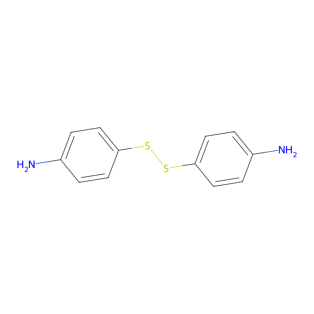 4-Aminophenyl disulfide molecular structure, CAS 6961-89-3