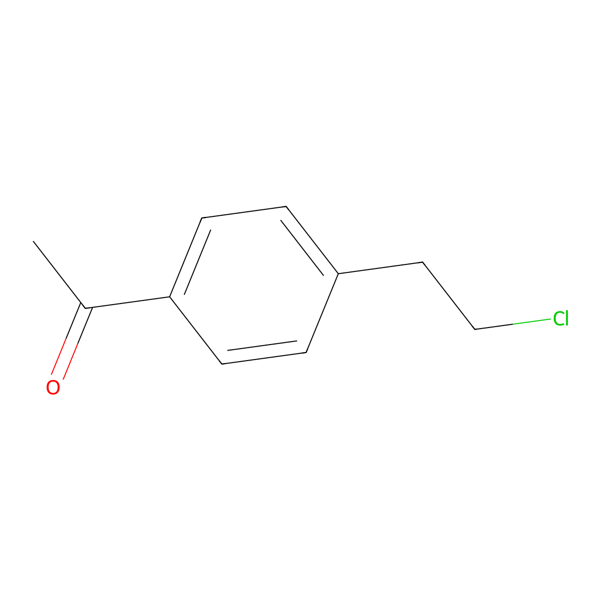 4'-(beta-Chloroethyl)acetophenone molecular structure, CAS 69614-95-5
