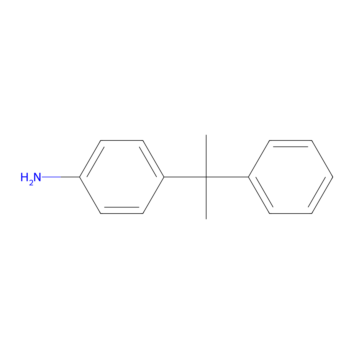 4-(2-Phenylpropan-2-yl)aniline molecular structure, CAS 6962-10-3