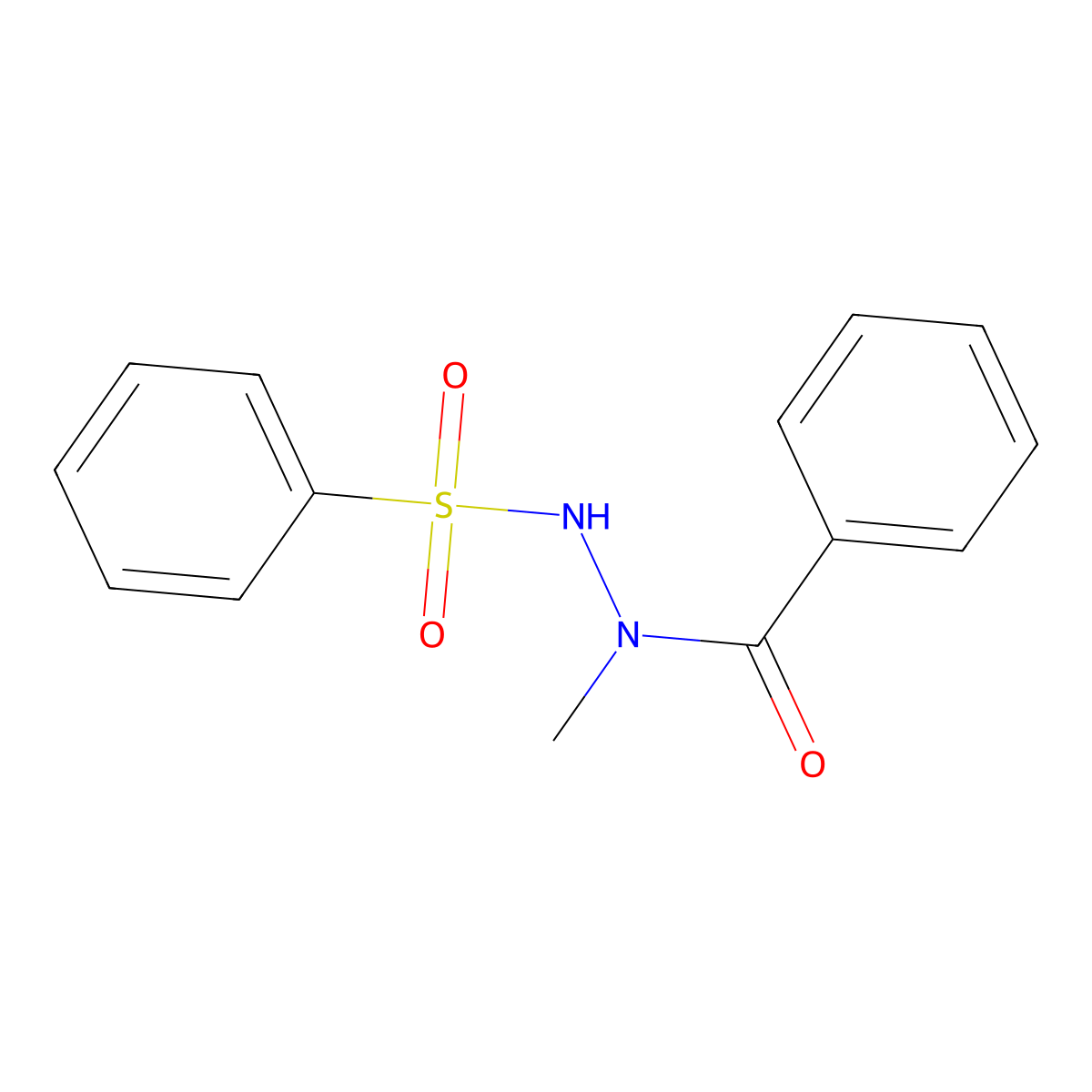 N'-(benzenesulfonyl)-N-methylbenzohydrazide molecular structure, CAS 6962-59-0