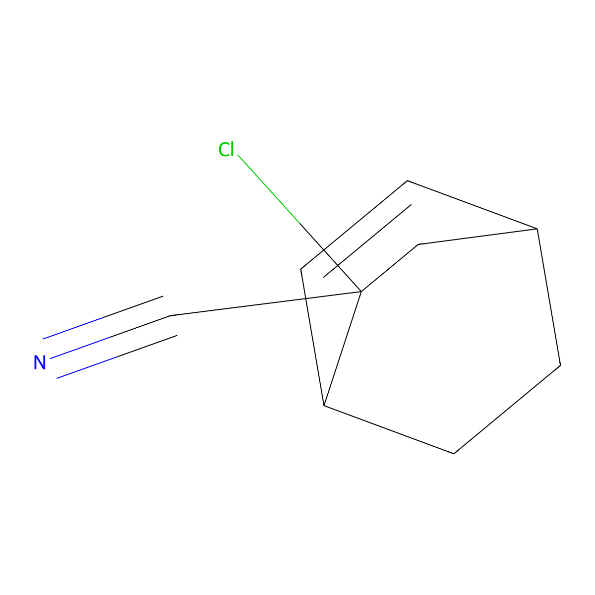 Bicyclo[2.2.2]oct-5-ene-2-carbonitrile, 2-chloro- molecular structure, CAS 6962-73-8