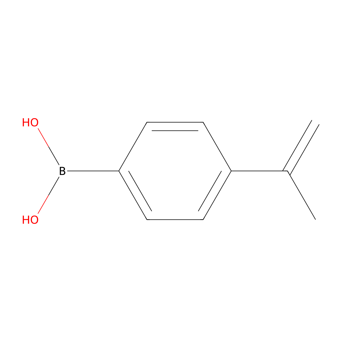 [4-(Prop-1-en-2-yl)phenyl]boronic acid molecular structure, CAS 6962-76-1