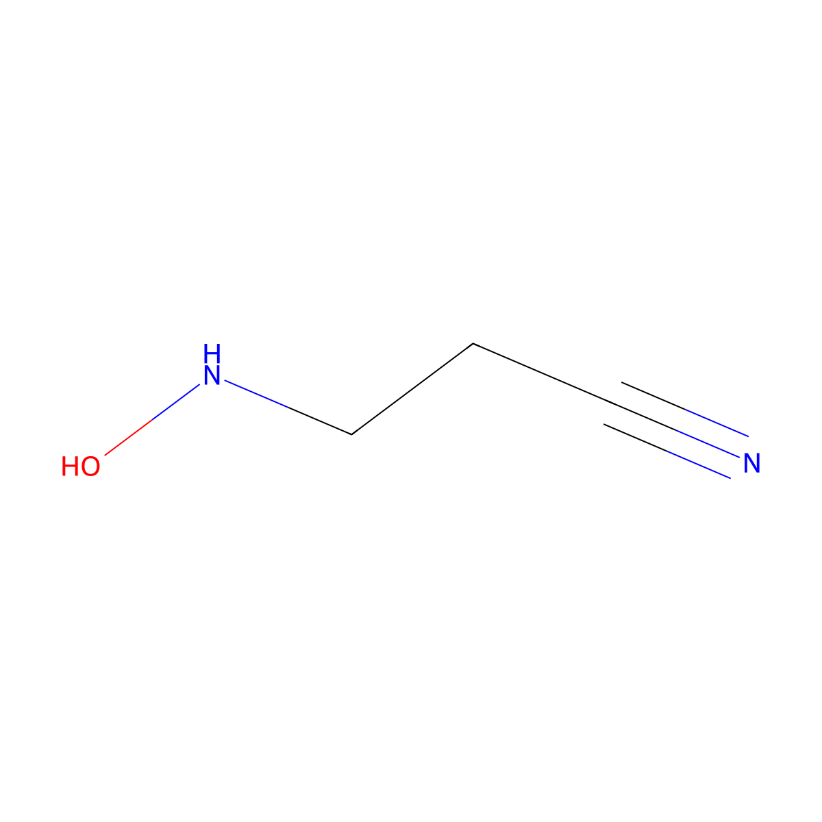 3-(Hydroxyamino)propanenitrile molecular structure, CAS 69622-86-2