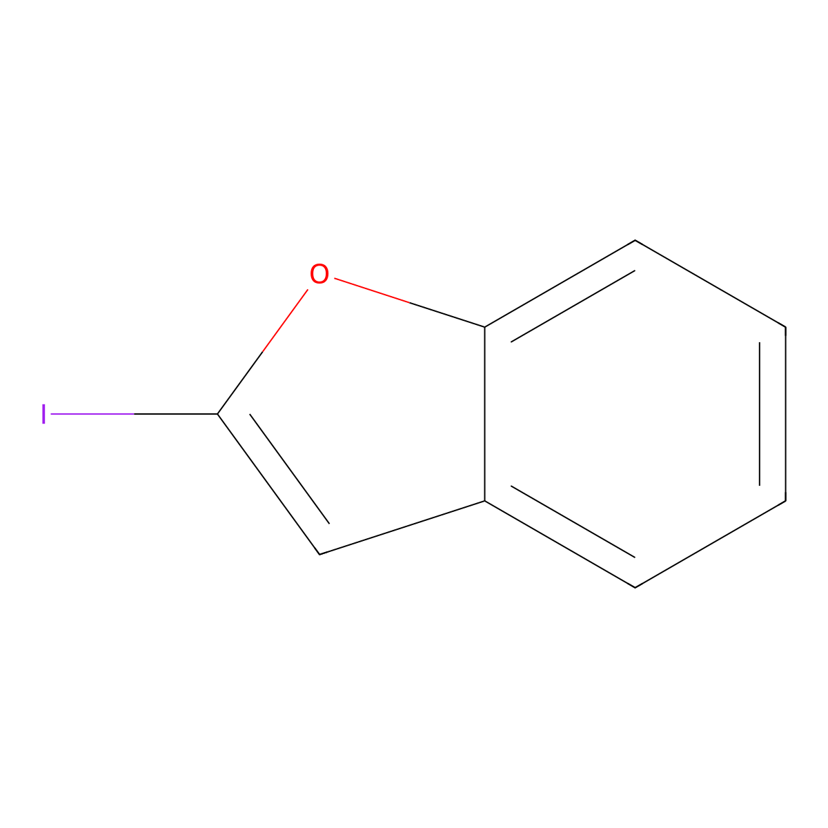 2-Iodo-1-benzofuran molecular structure, CAS 69626-75-1