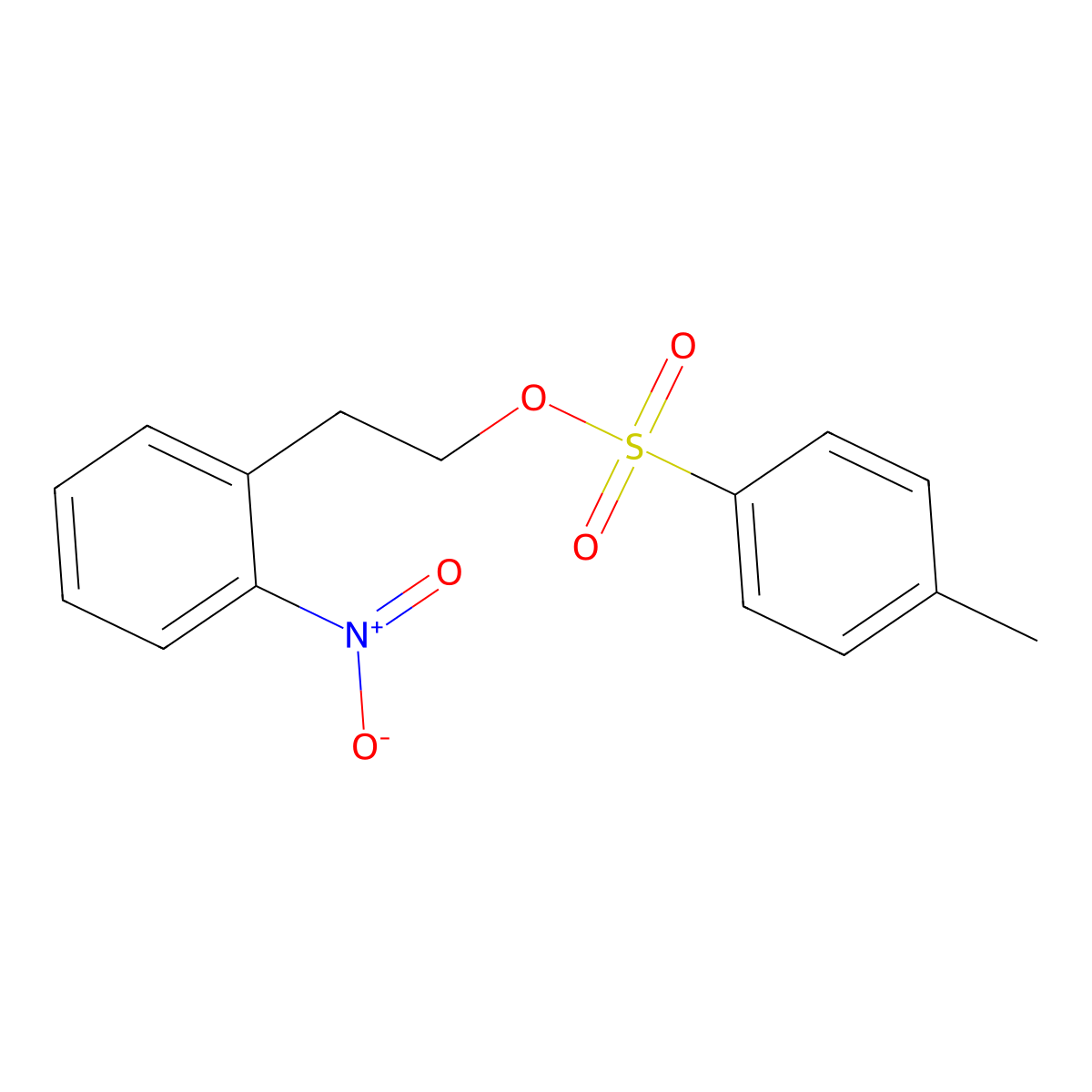 2-(2-Nitrophenyl)ethyl p-toluenesulfonate molecular structure, CAS 69628-96-2