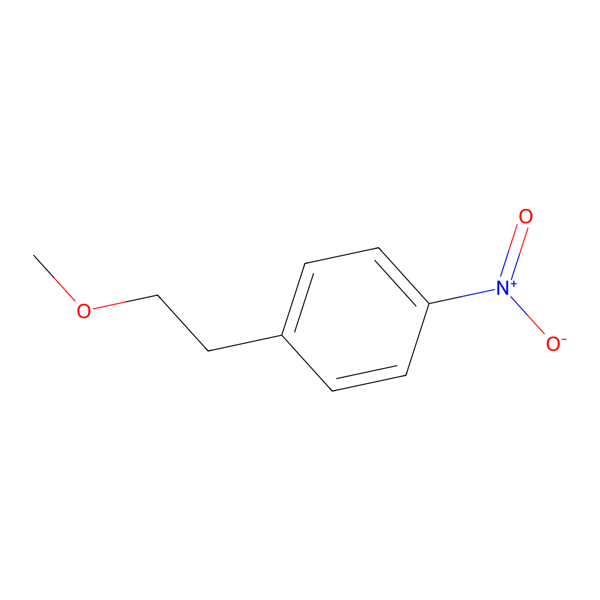 1-(2-Methoxyethyl)-4-nitrobenzene molecular structure, CAS 69628-98-4