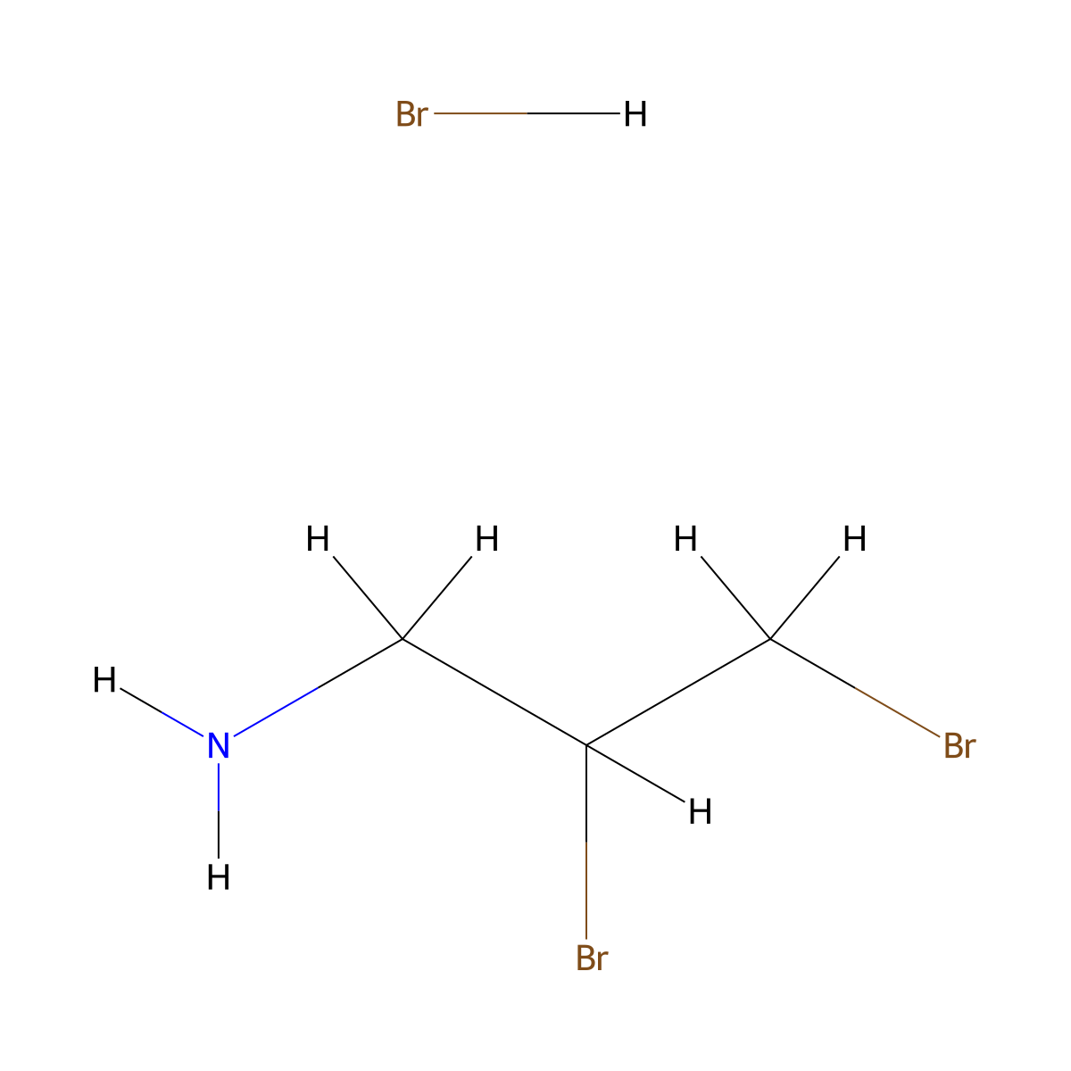2,3-Dibromopropylamine hydrobromide molecular structure, CAS 6963-32-2