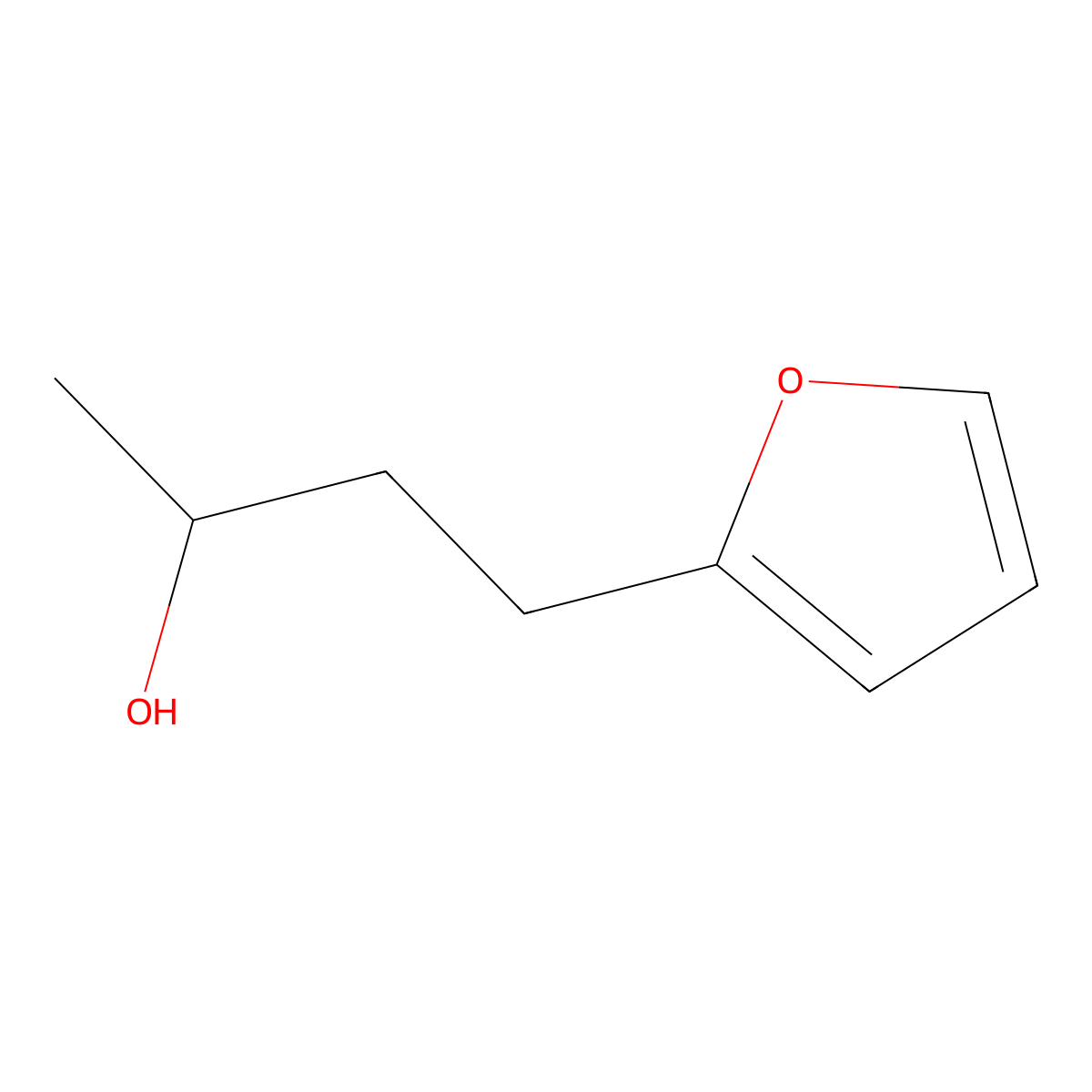 alpha-Methyl-2-furanpropanol molecular structure, CAS 6963-39-9