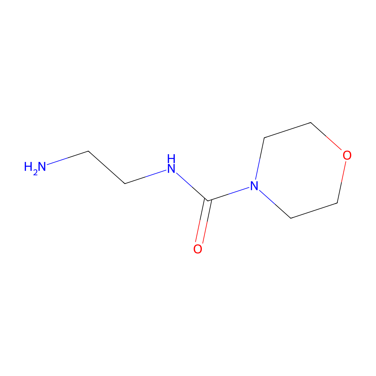 N-(2-Aminoethyl)-4-morpholinecarboxamide molecular structure, CAS 69630-16-6