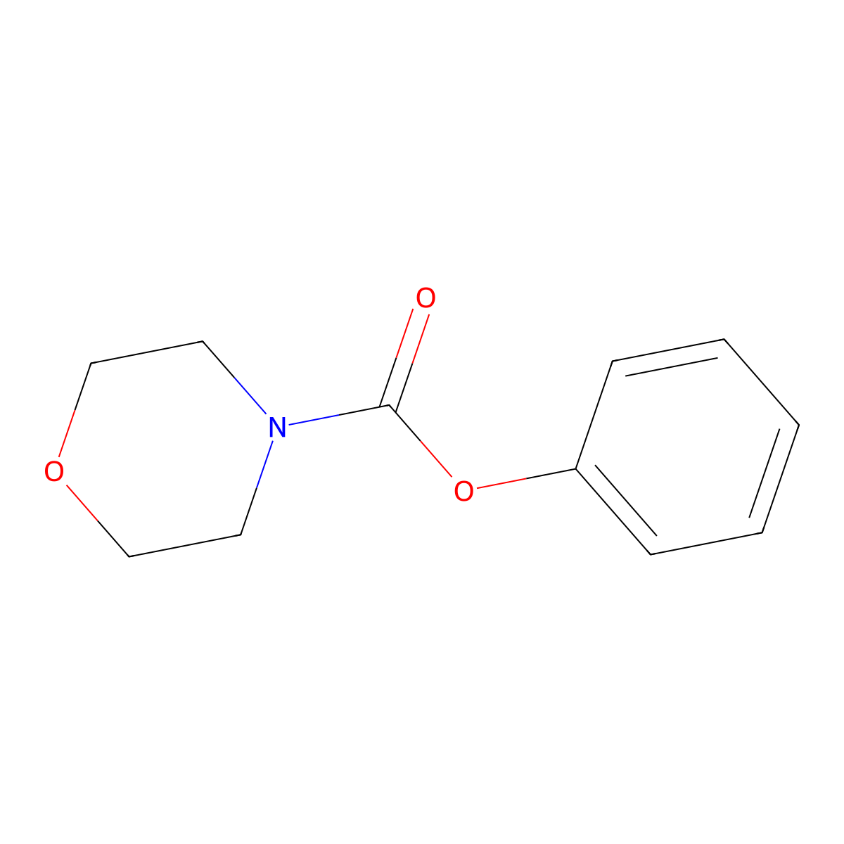 Phenyl morpholine-4-carboxylate molecular structure, CAS 69630-20-2