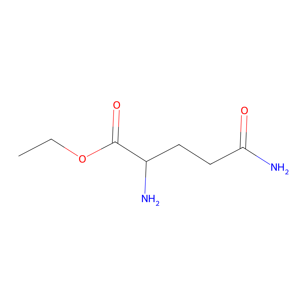 (S)-Ethyl 2,5-diamino-5-oxopentanoate molecular structure, CAS 69630-25-7