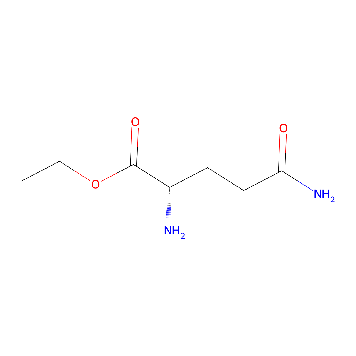 (S)-Ethyl 2,5-diamino-5-oxopentanoate molecular structure, CAS 69630-25-7