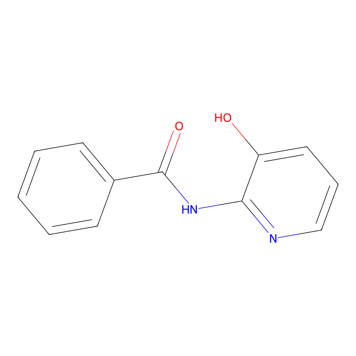 N-(3-hydroxypyridin-2-yl)benzamide molecular structure, CAS 69634-16-8