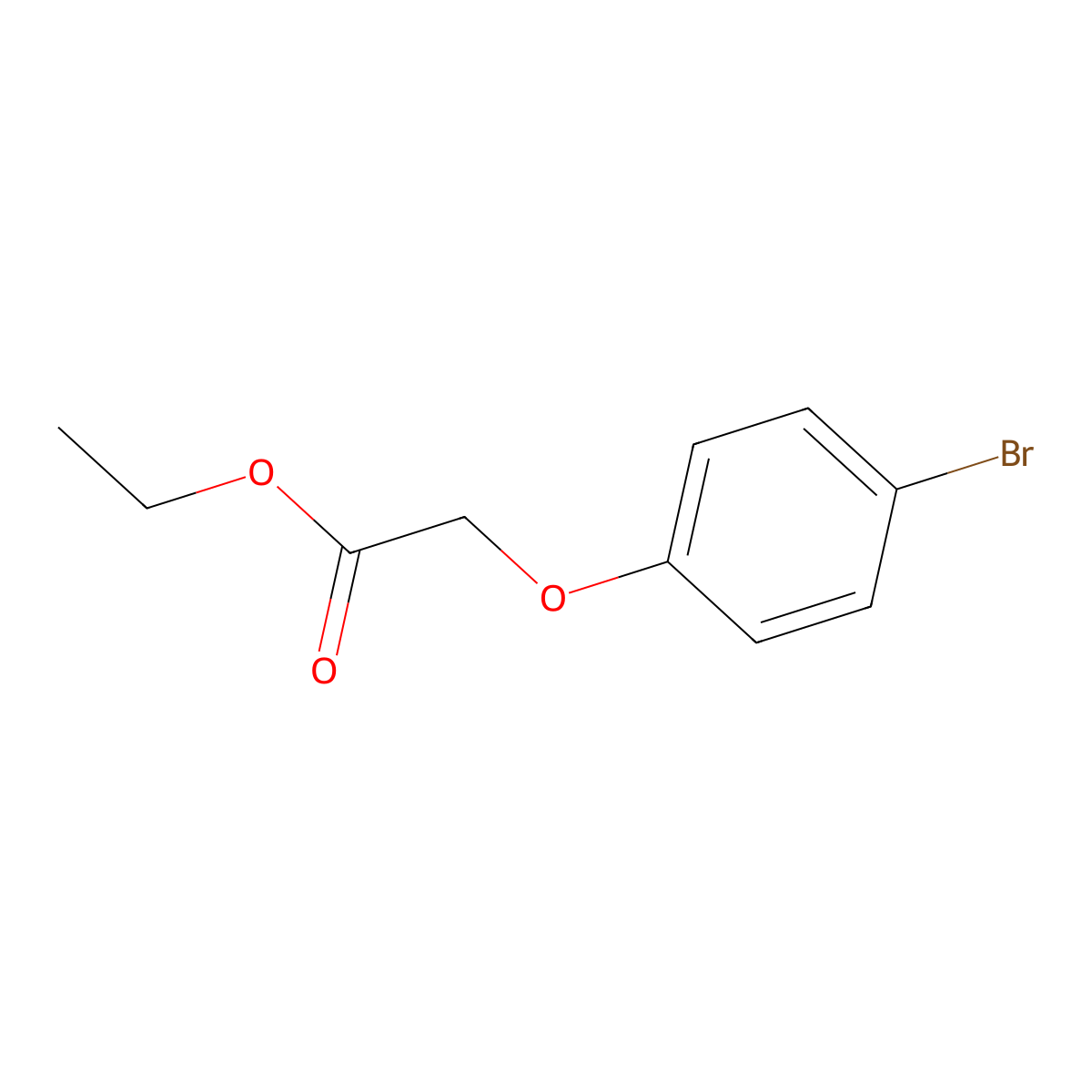 Ethyl 2-(4-bromophenoxy)acetate molecular structure, CAS 6964-29-0