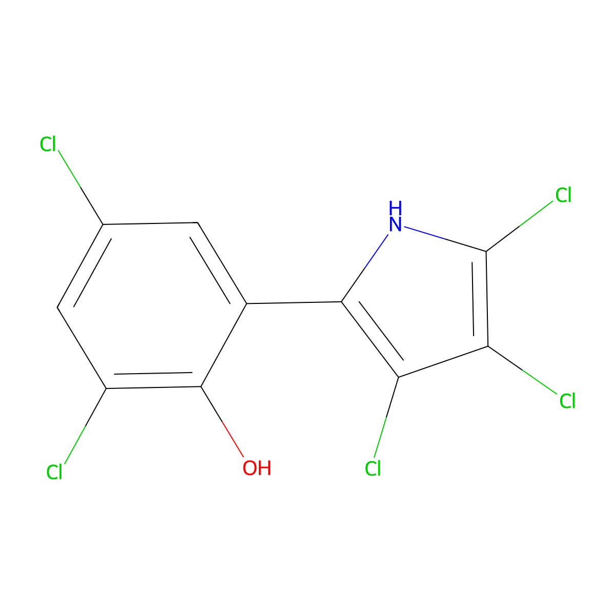 Pentachloropseudilin molecular structure, CAS 69640-38-6