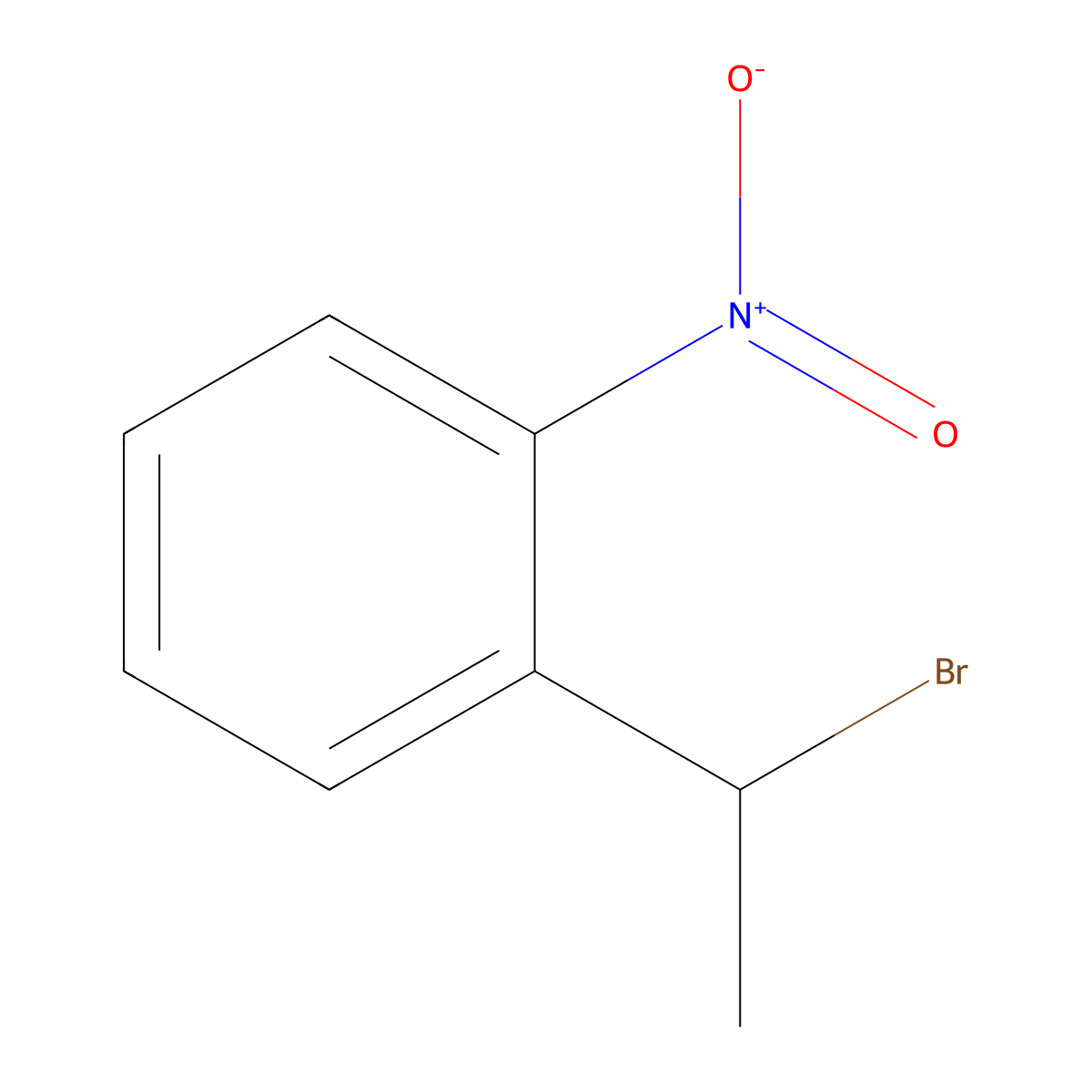 1-(1-Bromoethyl)-2-nitrobenzene molecular structure, CAS 69642-00-8