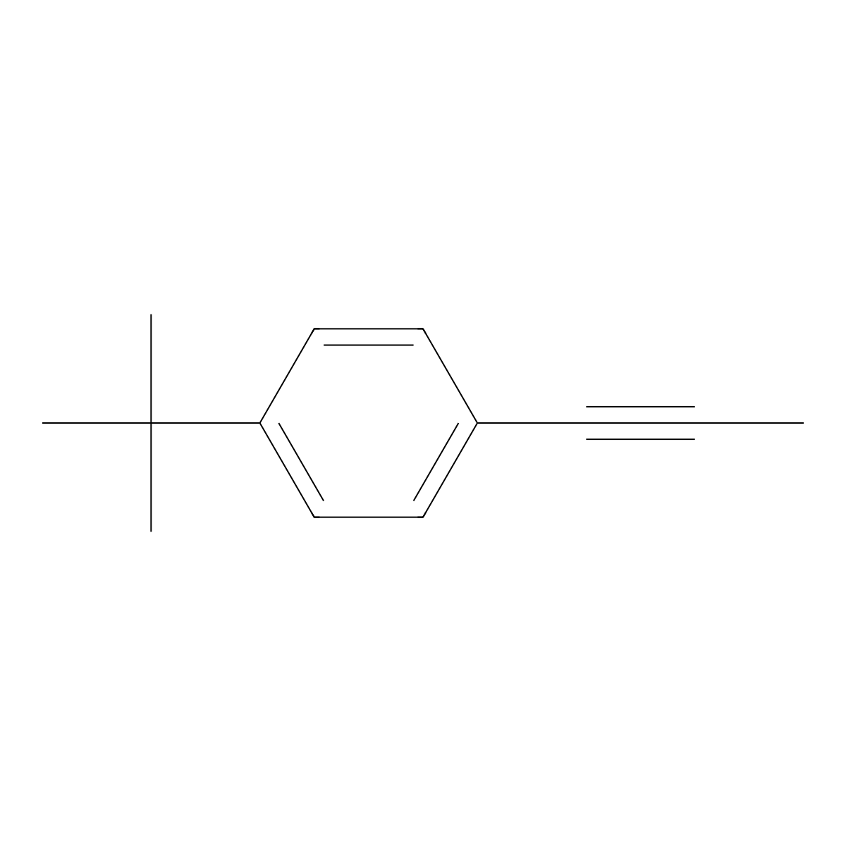 1-(tert-Butyl)-4-(prop-1-yn-1-yl)benzene molecular structure, CAS 69645-12-1