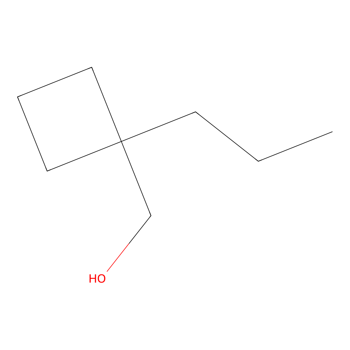 (1-Propylcyclobutyl)methanol molecular structure, CAS 69647-61-6