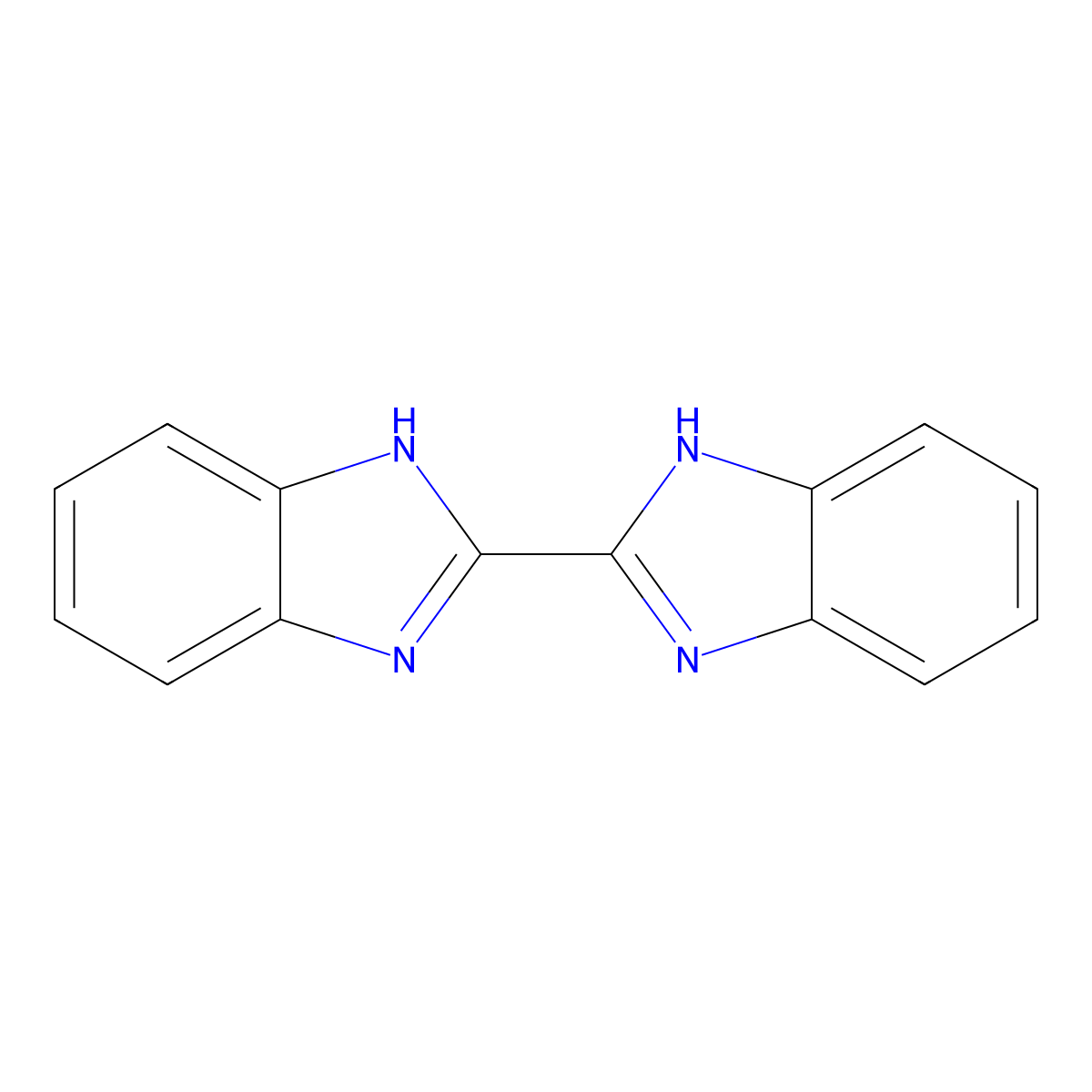 1H,1'H-2,2'-Bibenzimidazole molecular structure, CAS 6965-02-2