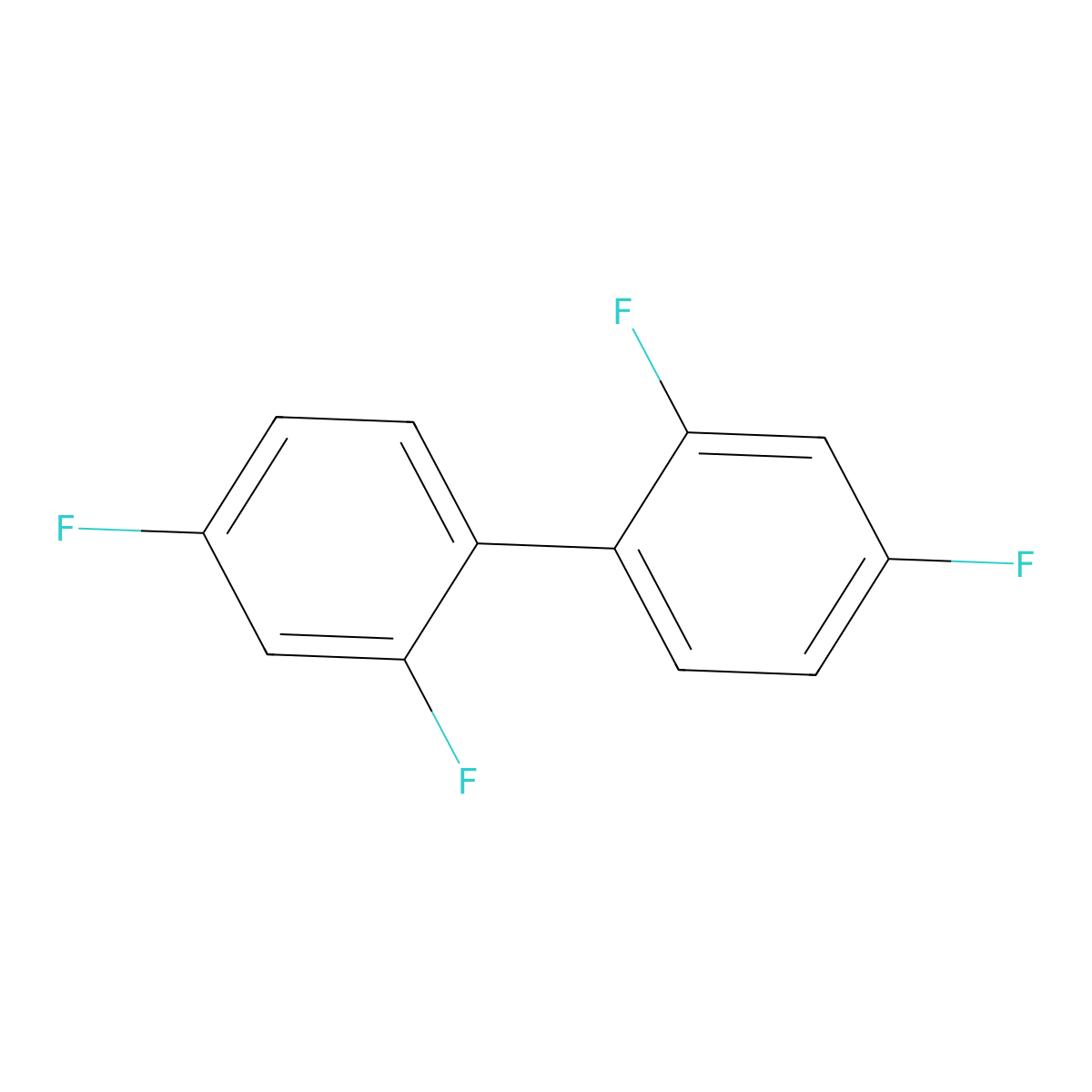 1-(2,4-Difluorophenyl)-2,4-difluorobenzene molecular structure, CAS 6965-45-3
