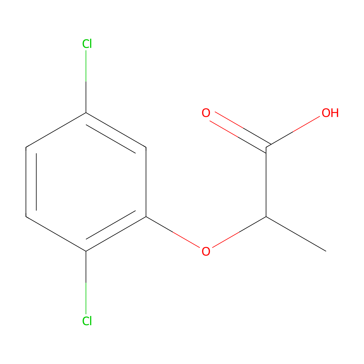 Propionic acid, 2-(2,5-dichlorophenoxy)- molecular structure, CAS 6965-71-5