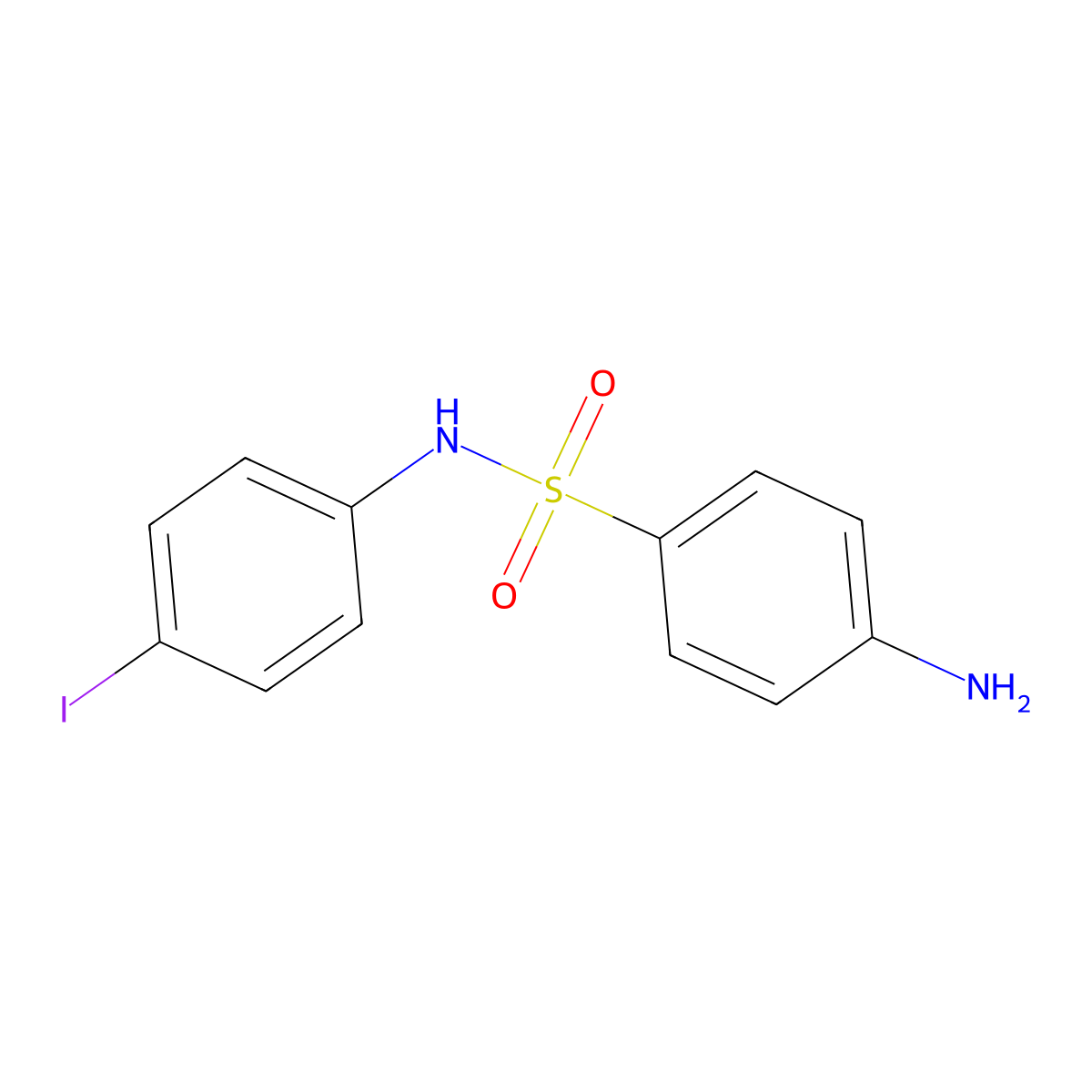 4-Iodosulfanilanilide molecular structure, CAS 6965-75-9